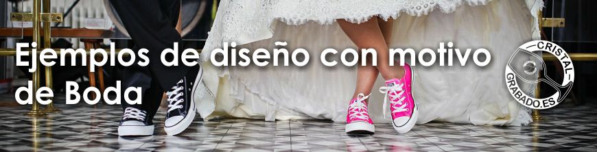 Ejemplos de grabado con motivo de Boda