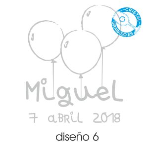 Ejemplo grabado Bautizo diseño 6