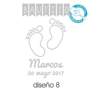 Ejemplo grabado Bautizo diseño 8