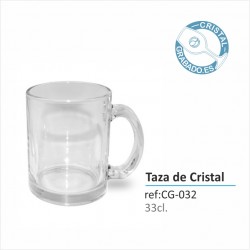 Taza Cristal Personalizada Color