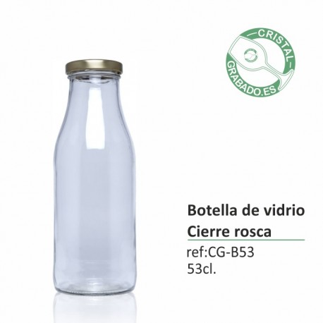 Botella de cristal personalizada 53,50 cl