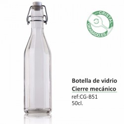 Botella de cristal personalizada 53,50 cl