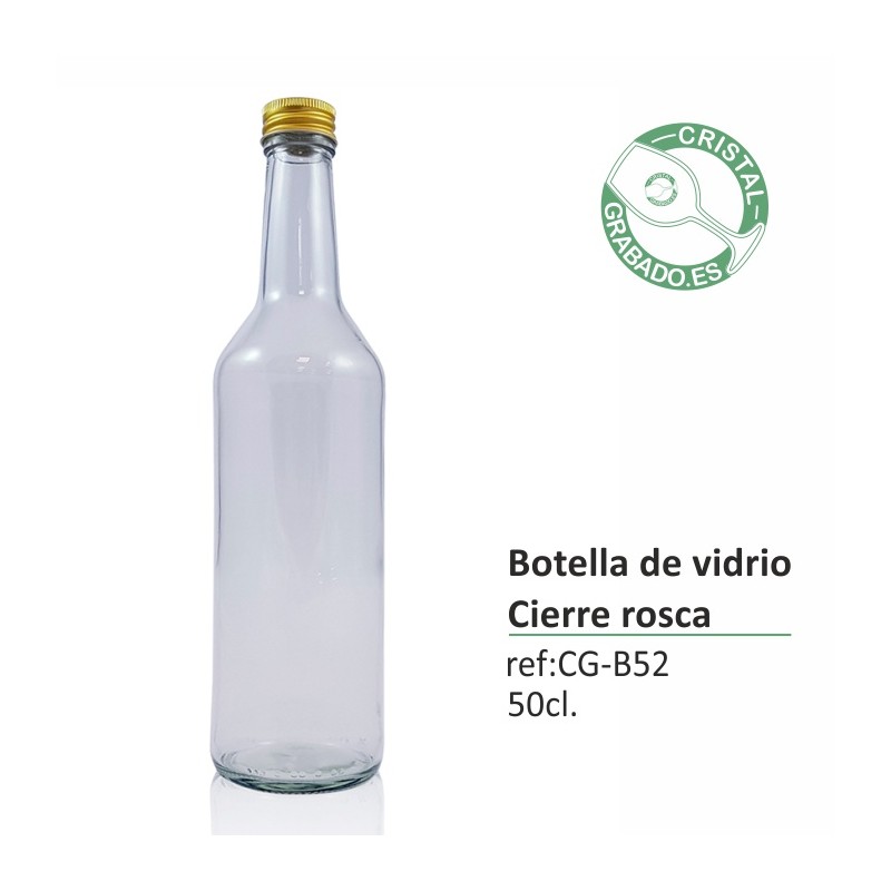 Botella de cristal 500ml