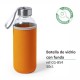 Botella de cristal 42cl personalizada con funda