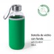 Botella de cristal 42cl personalizada con funda