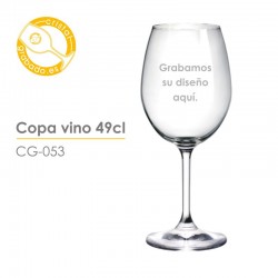 Copa vino personalizada 49 cl.