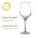 Copa de vino grabada de 44 cl.