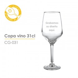 Copa de vino personalizada 31 cl.