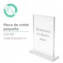 Placa cristal pequeña