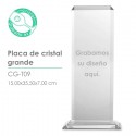 Placa cristal grande