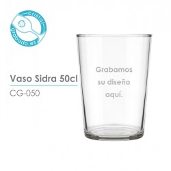 Vaso sidra personalizado 50 cl.