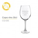 Copa vino personalizada 35 cl.