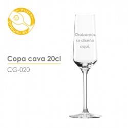 Copa grabada cava 20cl