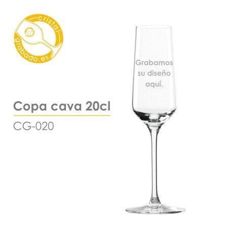 Copas vino o cava personalizadas