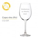 Copa vino personalizada Burdeos 59 cl.