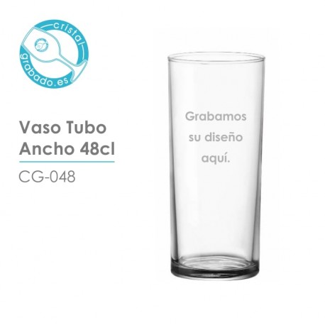 Vaso personalizado tubo ancho 48 cl