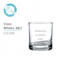 Vaso whisky personalizado 38 cl.