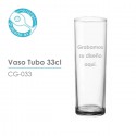 Vaso tubo personalizado 33 cl.