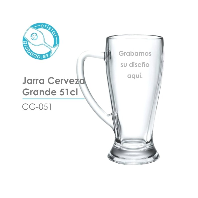 pedir Reino Espinas Jarra de cerveza personalizada con el diseño de grabado que necesite