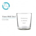 Vaso sidra midi personalizado 36 cl.