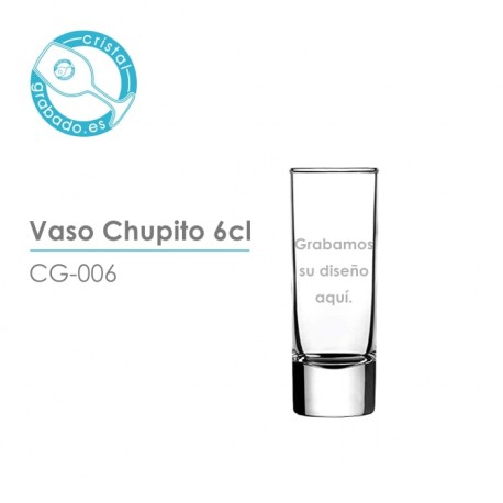 Vaso de chupito alto de 6cl