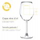 Copa de vino de 61cl. grabada