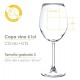 Copa de vino de 61cl. grabada