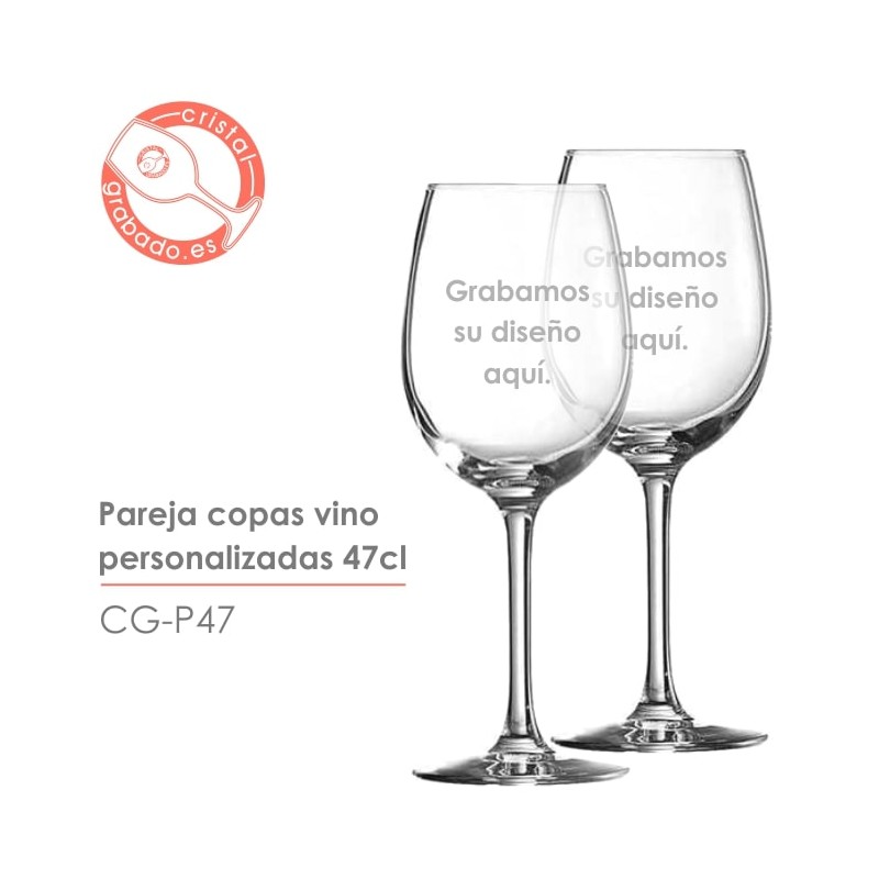 Regalos Bodas - Grabados en Cristal - Copas de Cristal Grabadas