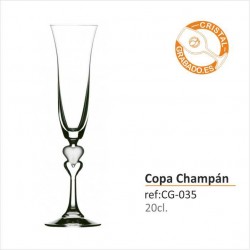 Copa de Champán Corazón 20 cl