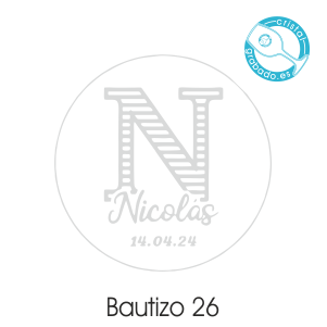 sello bautizo diseño inicial 26