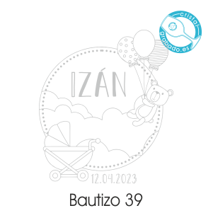 sello bautizo diseño izan 39