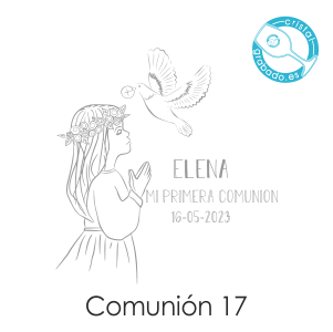 sello comunión diseño niña 17