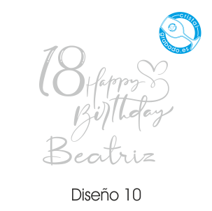 sello diseño cumpleaños 18