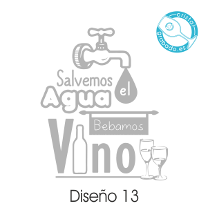 sello vino frase agua