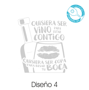 sello frase vino botella