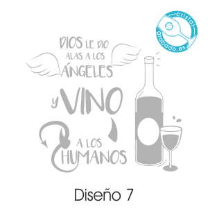 sello frase vino ángel humanos