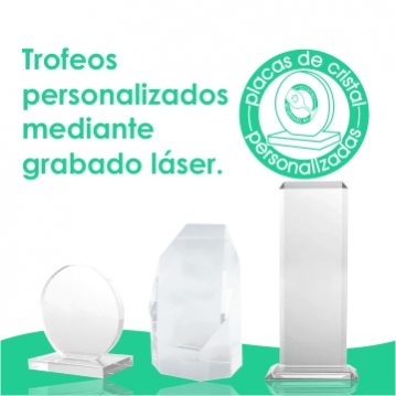 Trofeos de Cristal personalizados