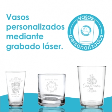 Vasos personalizados mediante tecnología láser