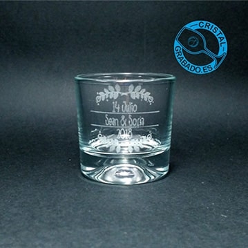 Vasos de chupito Personalizados. Regalo de Boda original